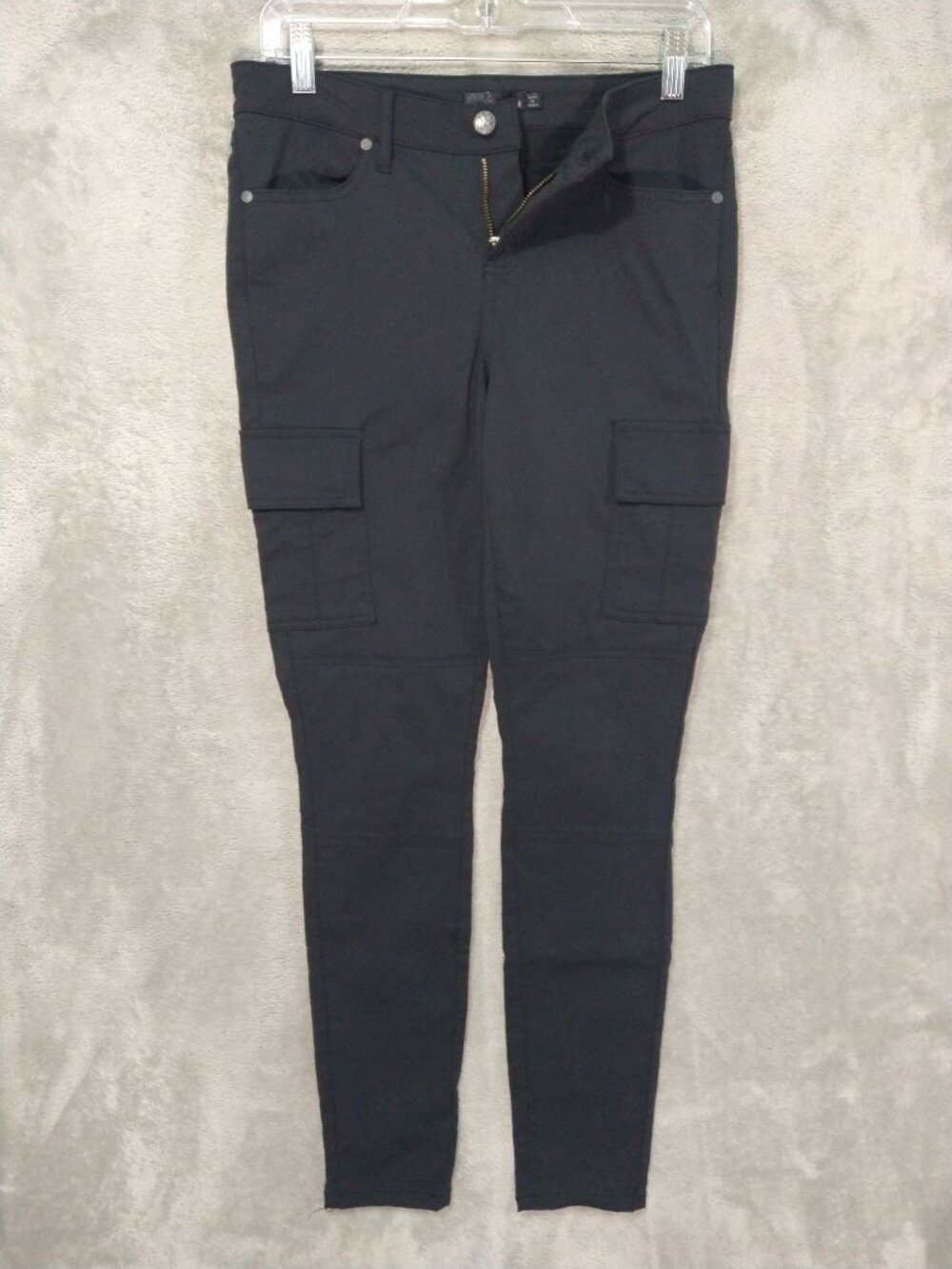 Prana Pants Womens 6 Black Meme Outdoors Cargo Pockets Hiking Stretch Outdoor